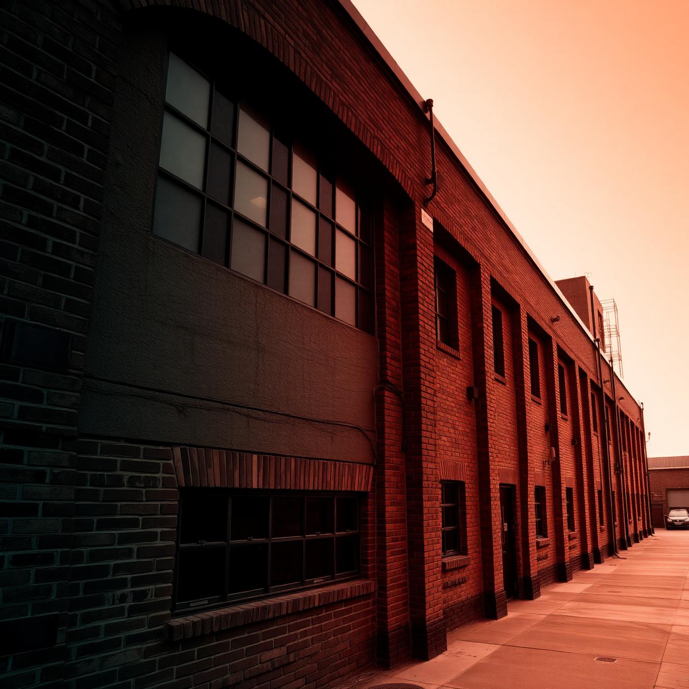 Industrial brick warehouse